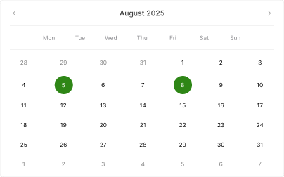 Booking Calendar